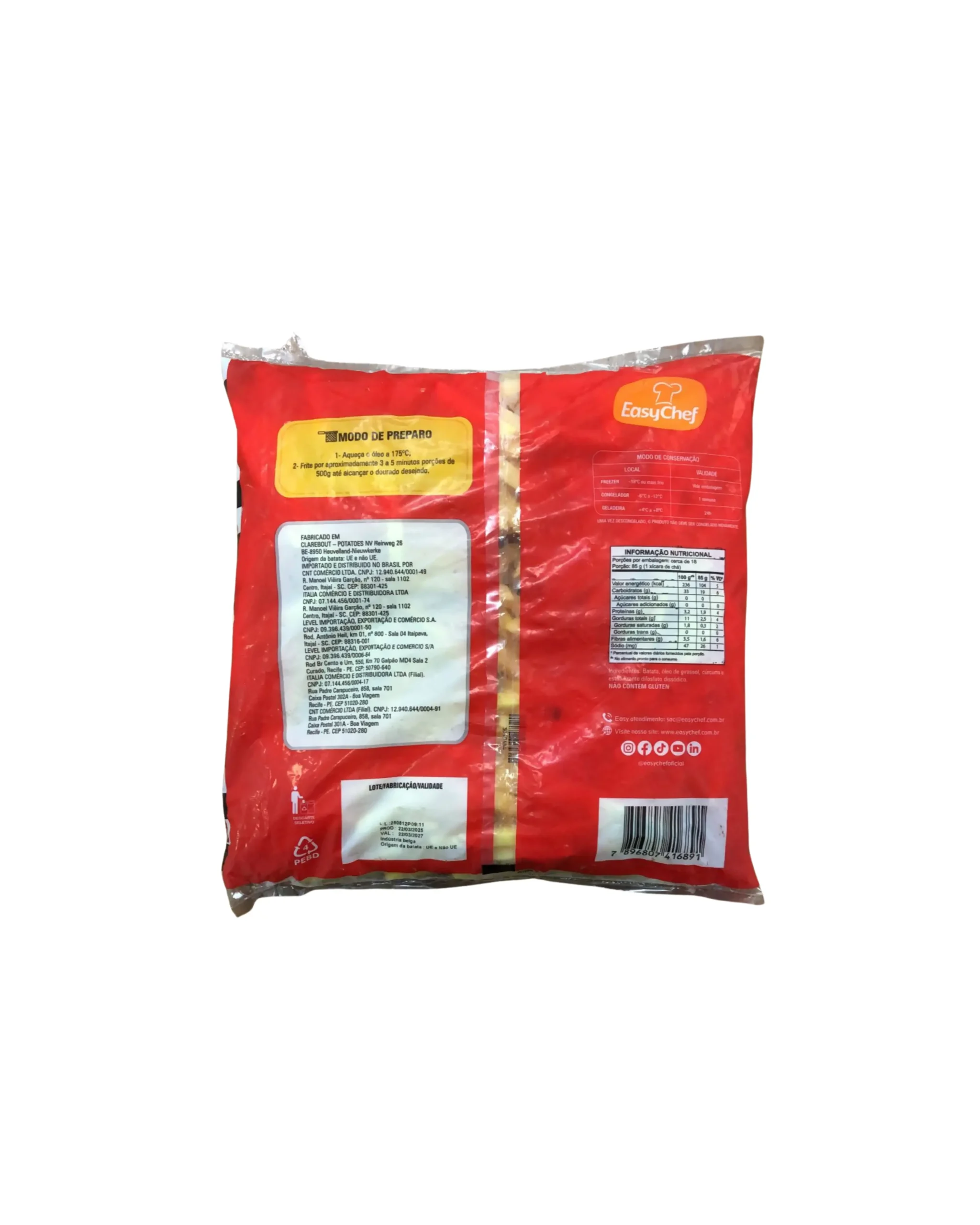 BATATA CONG OK FRIES 10MM (8 x 1,5KG) - Imagem 2